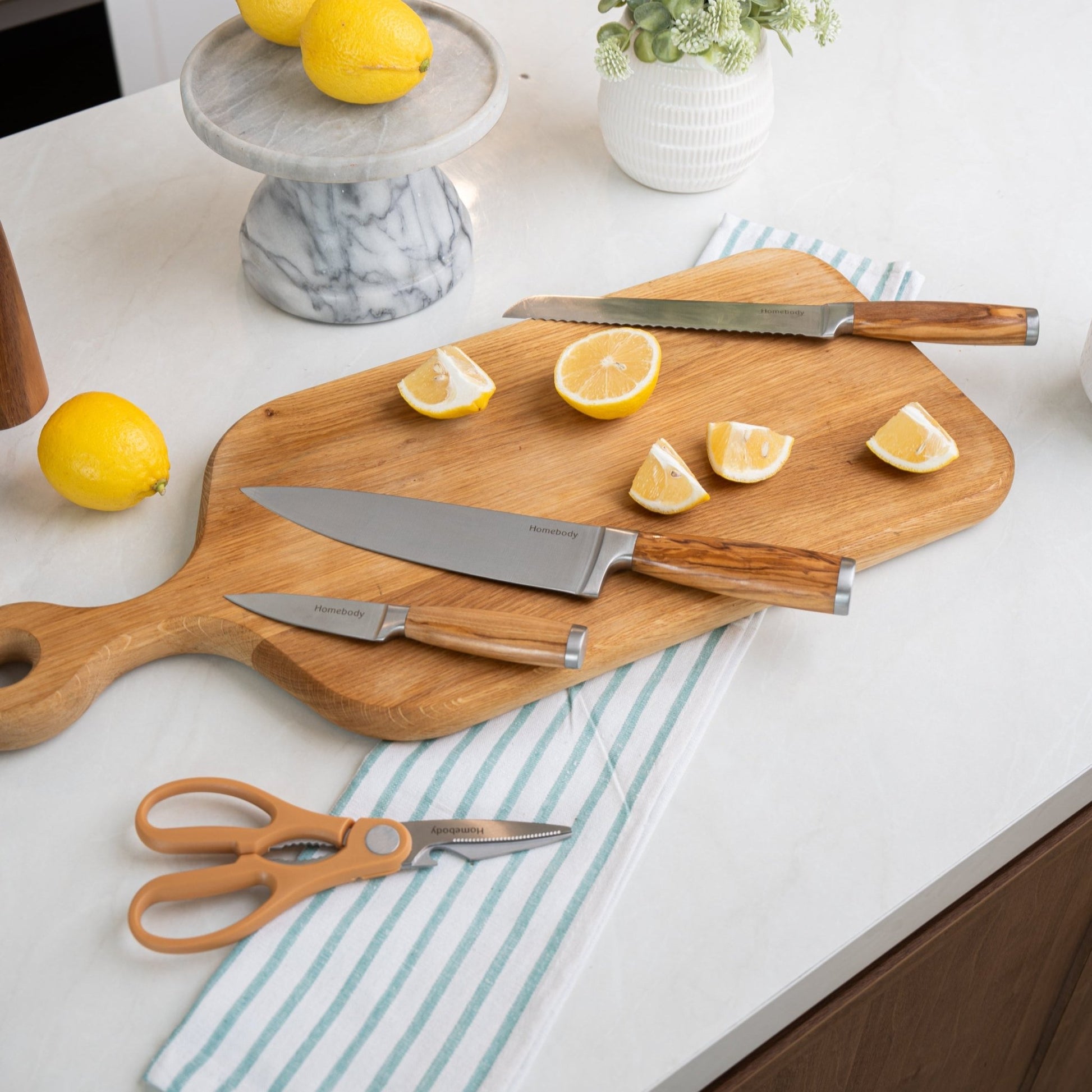 Knife Set and Block - Homebody Cookware