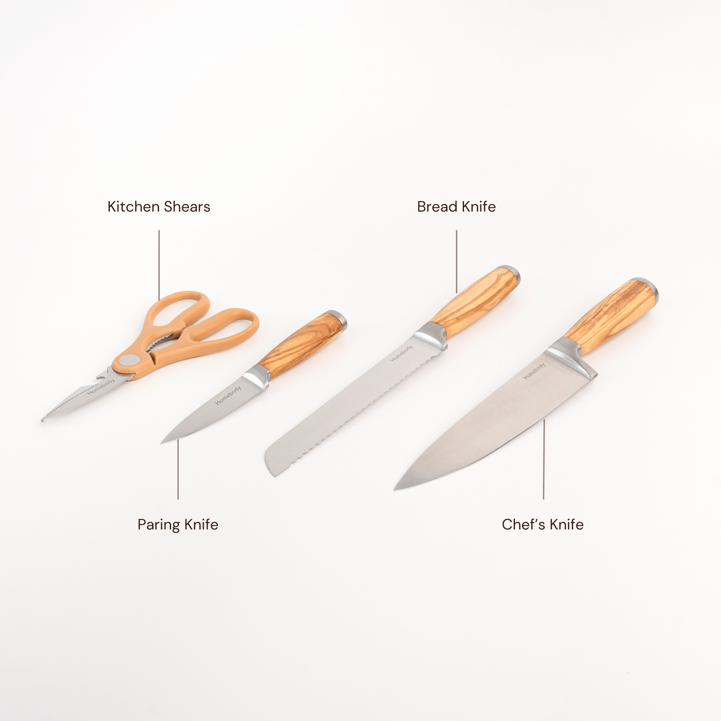 Knife Set and Block - Homebody Cookware